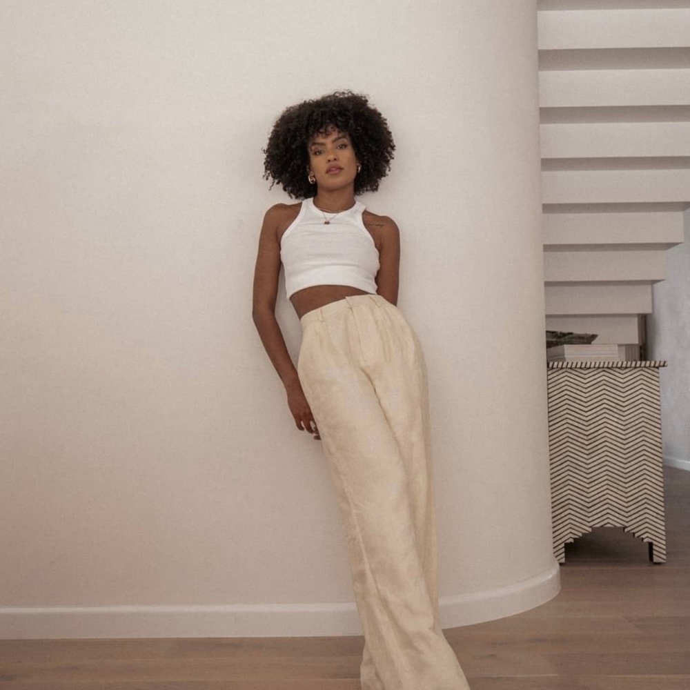 Dissh linen pants NWT